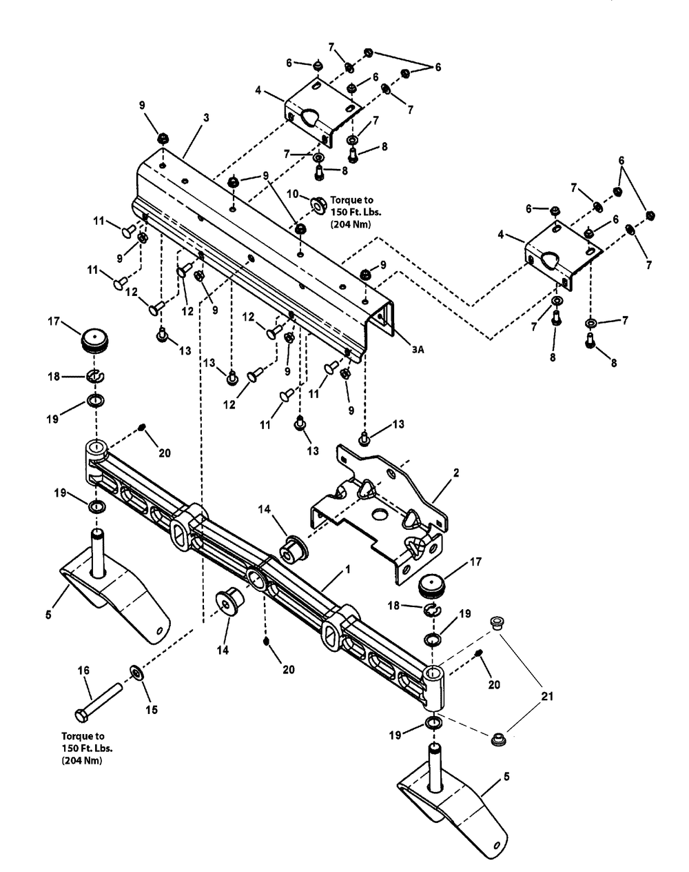 Front Axle Group - Rzt Diagram and Parts List for 107280063-7800753A,ZTS7000 2011 Briggs and Stratton Lawn Tractor Accessories